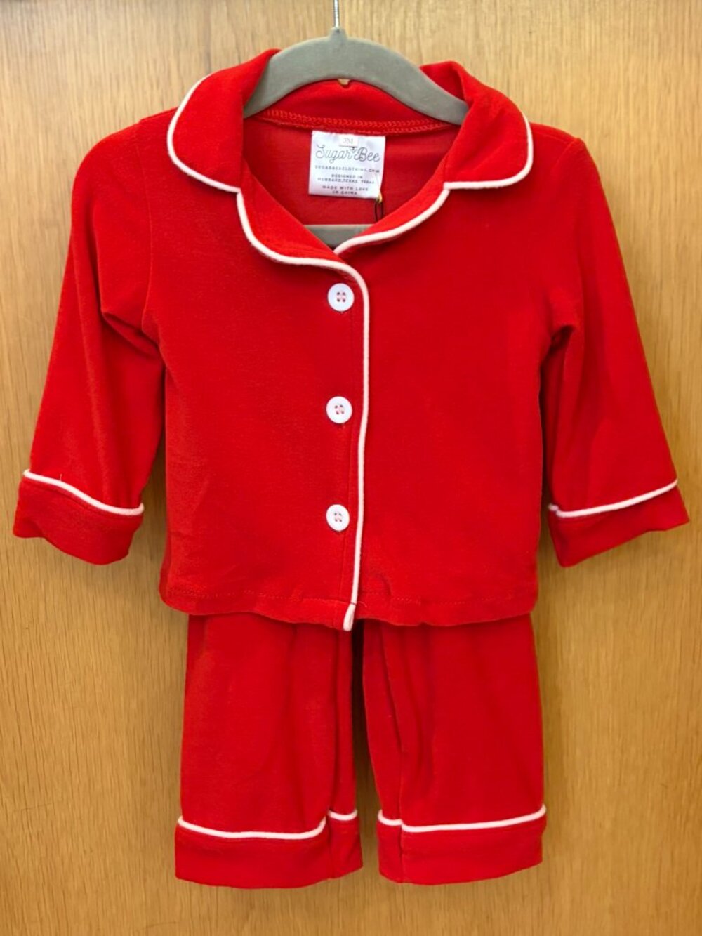 Sugar Bee - Red 2PC Pajama Set